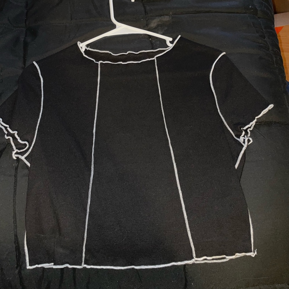 SHEIN size Large crop top. Front to back.